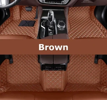 Customized For MG ZS personalized luxury leather all-weather waterproof anti slip car floor mats