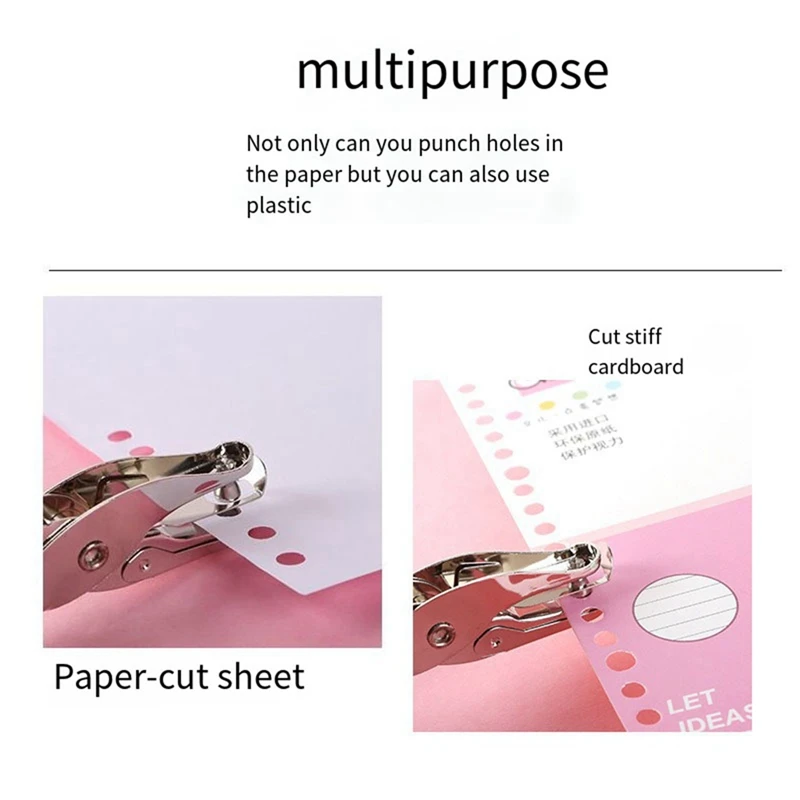 Metal Hole Puncher Custom Stationery Manual A4 Paper Punch Single Hole Loose-Leaf Punch