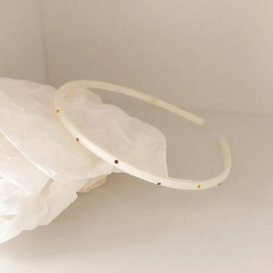 

Vintage Style Rhinestone Thin Headband For Hair Volume And Support