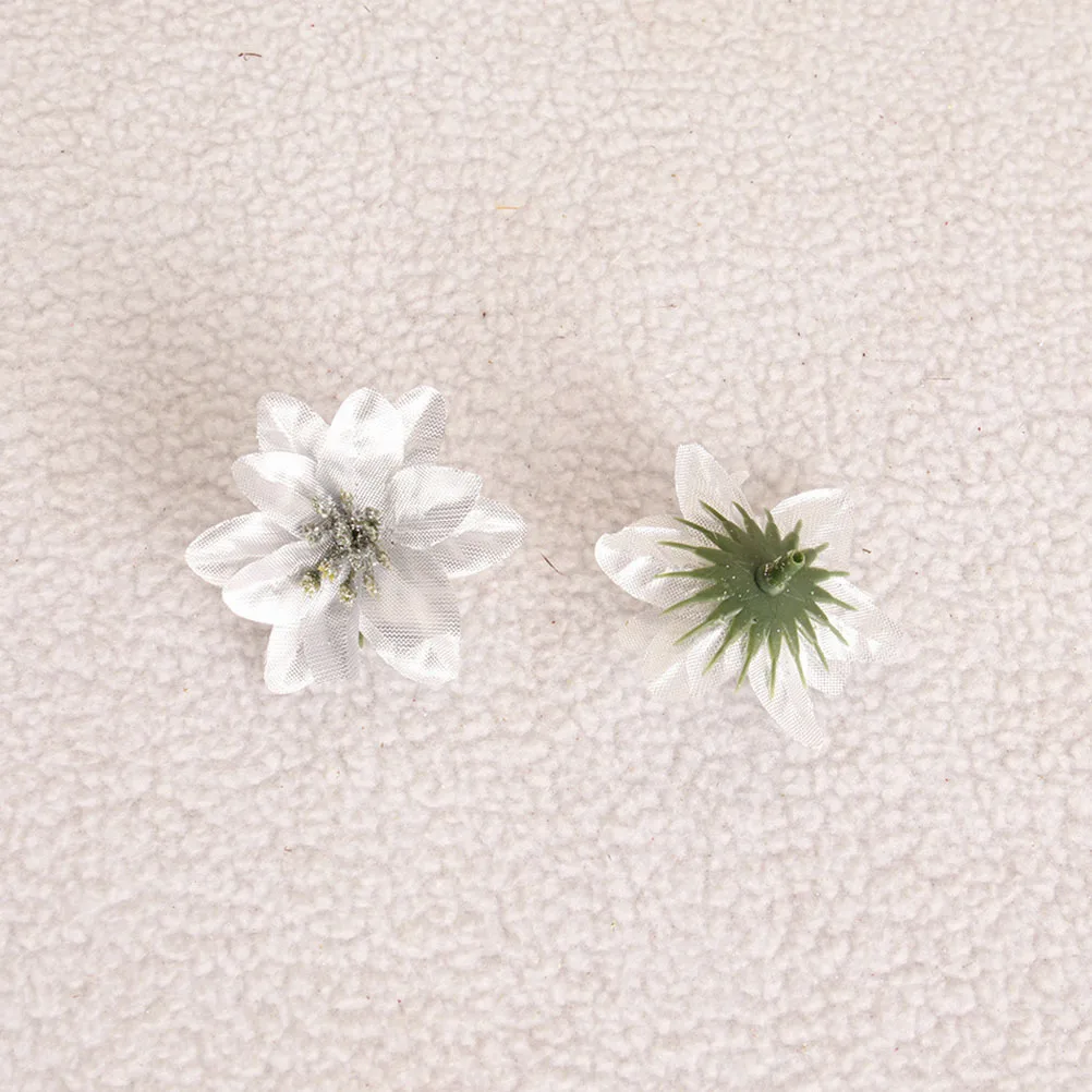 

10pcs Christmas Artificial Flower Decor For Xmas Garlands Home Holiday Party Decoration Simulation Flowers Festive Craft Diy