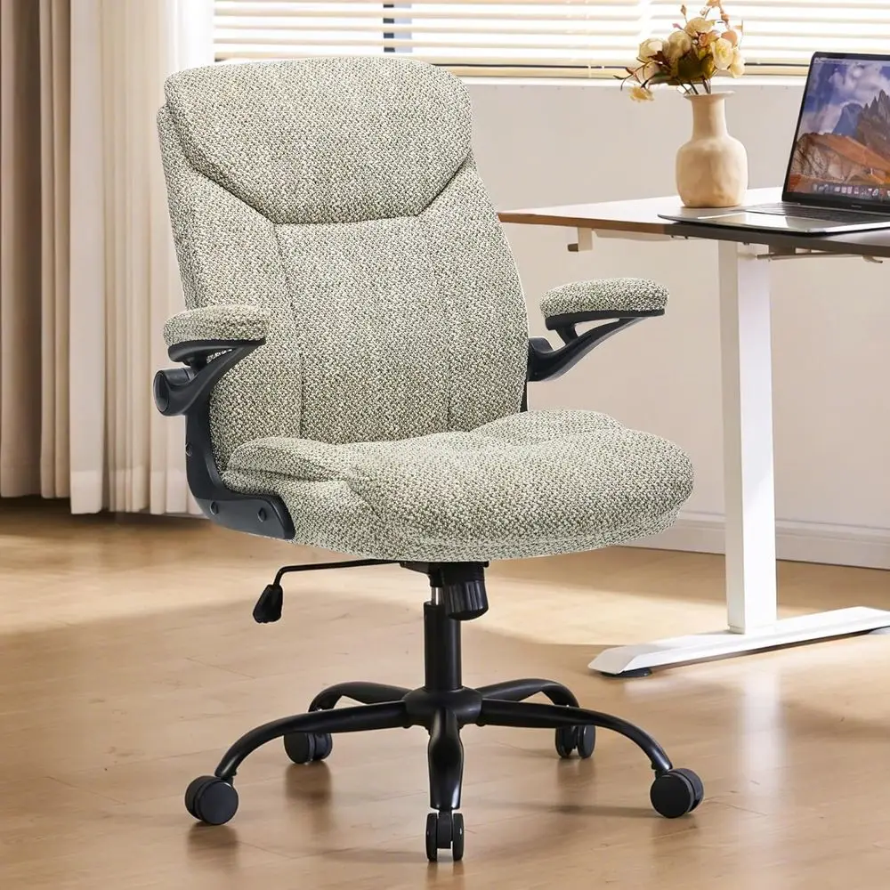 Home Oice Ergonomic Desk Chair - Comy abric Executive Chair with lip-Up Armrests, Height Adjustable Computer Chair or Gaming, 36
