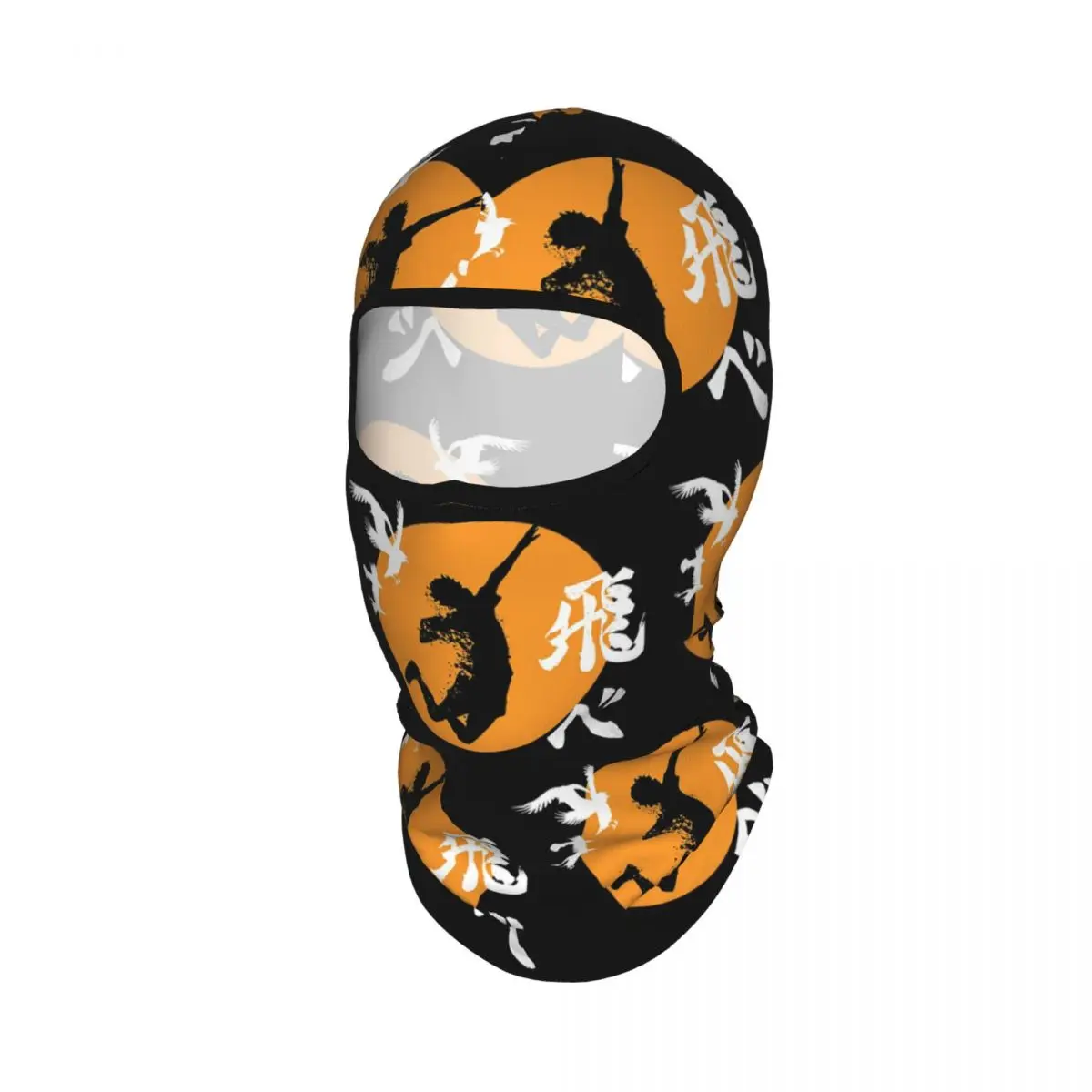 Haikyuu Karasuno Fly High Manga Anime Breathable Thin Balaclava Full Face Mask Sun Protection Neck Gaiter For Motorcycle Cycling