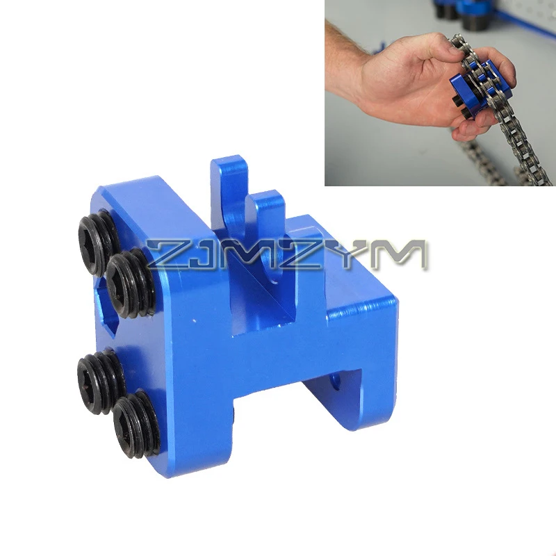 

Инструмент для запрессовки цепи мотоцикла из алюминиевого сплава, универсальный, для квадроциклов, для замены цепей 520, 525, 530