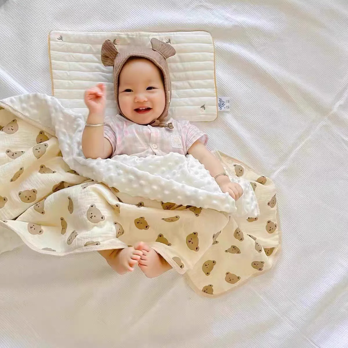 Cotton Baby Quilt Spring Summer Blanket Children's Muslin Comforter Soft Kindergarten Quilt Baby Items Bedding Doudou Blanket