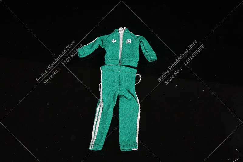 C-001 1/12 escala anime móvel terno menina traje casual versátil impresso chinês casaco calça conjunto caber 6in figura de ação