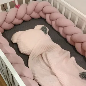 Kinderstoßstange für Bett, Baby -Cradle Protector, Plüschkissen Kissen, Krippe Schlafzimmer Antikolisionsdekoration, 1 m, 2m, 3 m, 4m 10 Hauptverkaufsteppich 4m 3m - №8