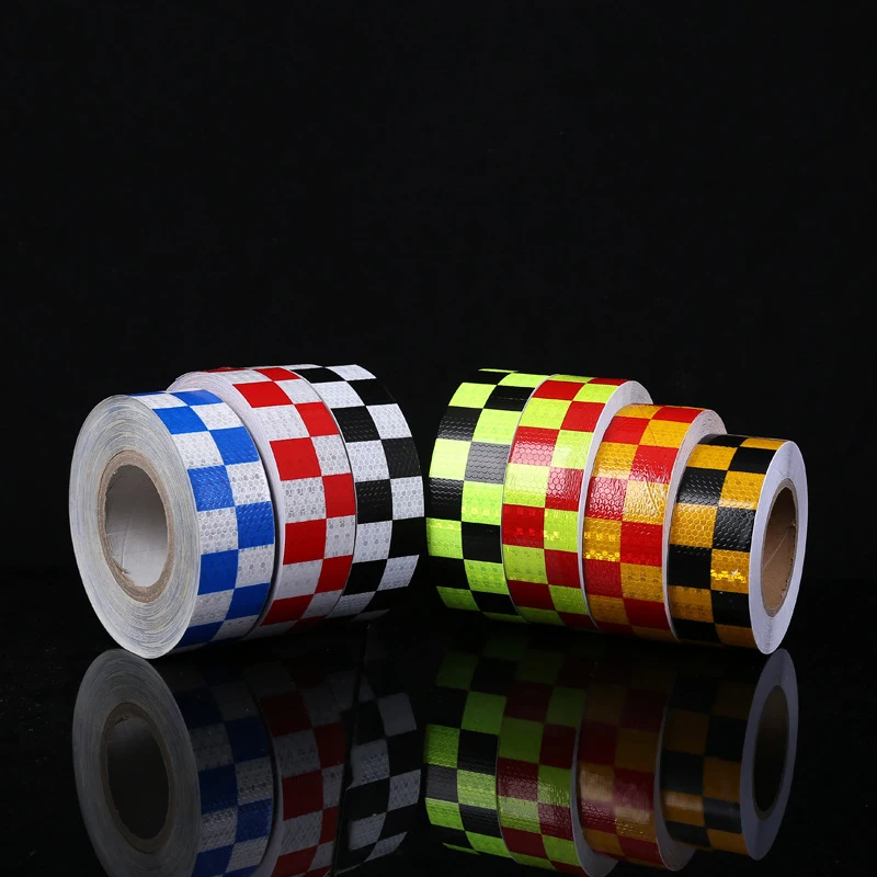 Reflective Adhesive Tape Square Stickers Decal Truck Night Cycling Safety Reflector Tapes