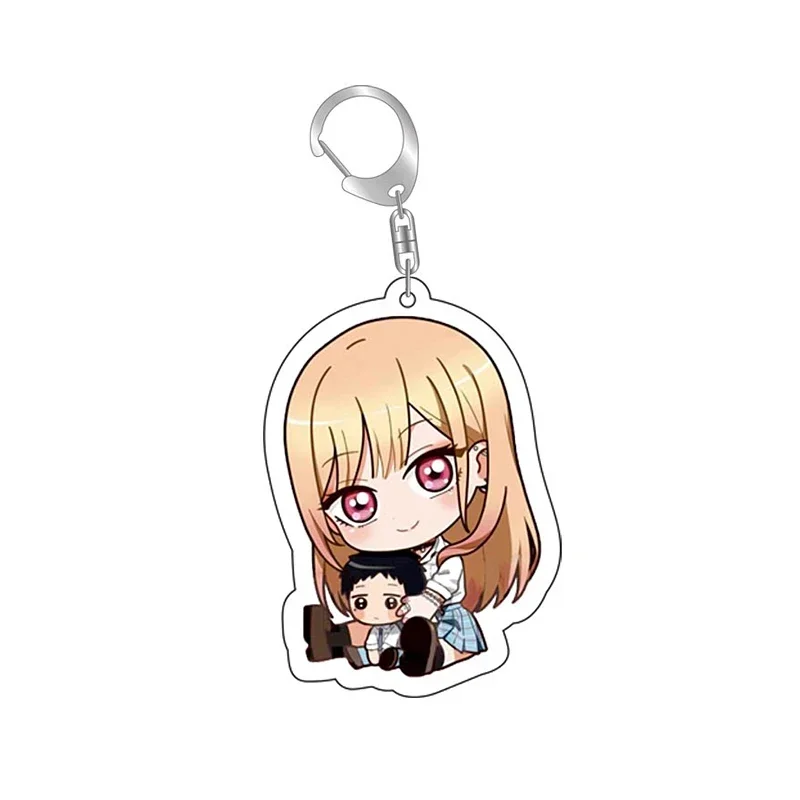 Cartoon My Dress-Up Darling Cute Acryic Keychains Kitagawa Marin Cos Baji Bag Parts Anime Accessories Keyrings