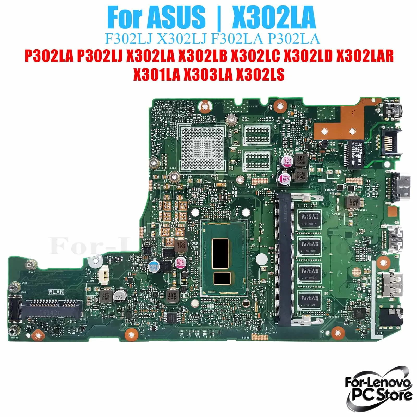 

X302LA для ASUS F302LA P302LA X302LA X302LB X302LC X302LF X302LS материнская плата ноутбука материнская плата