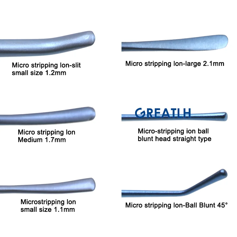 Micro Nerve Hook Vessel Hook Micro Spatula Dissectors Teardrop Curette Stainless Micro Neurosurgical Instruments