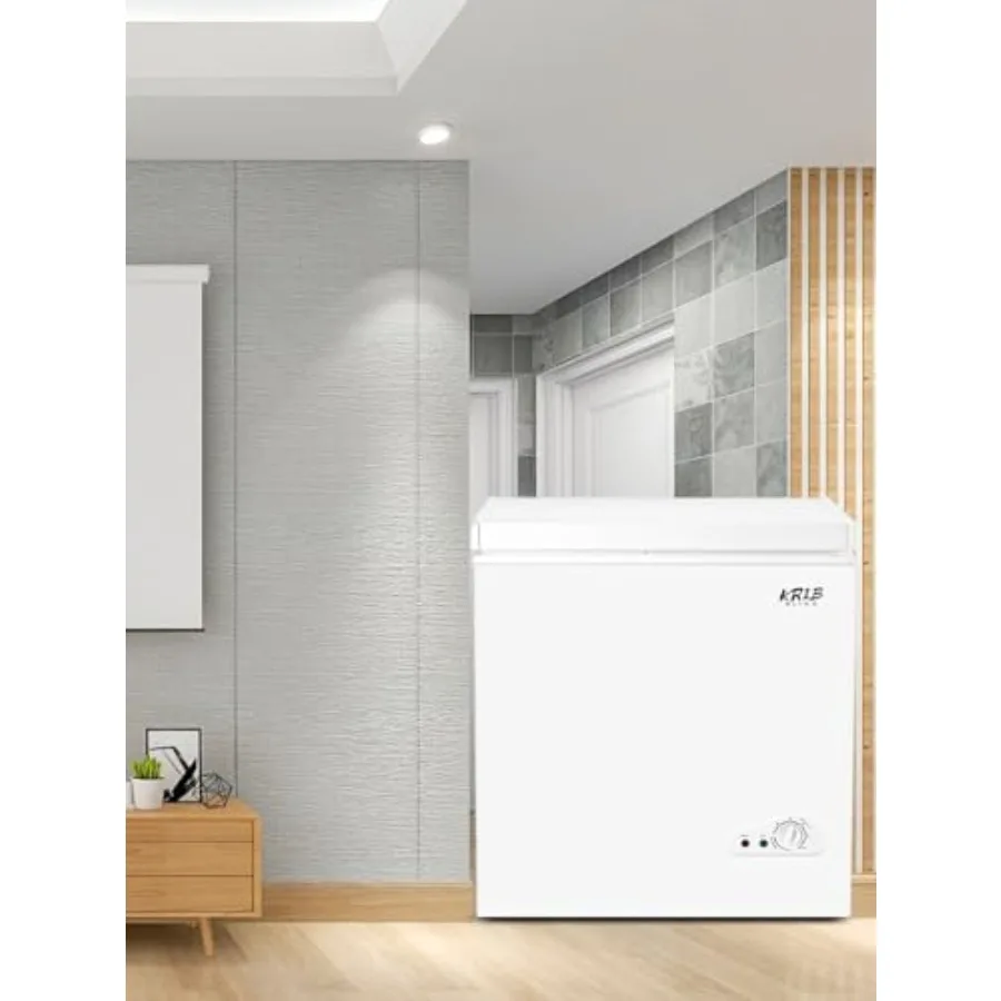 فريزر صغير الحجم مع ترموستات قابل للتعديل وسلة تخزين قابلة للإزالة لحفظ الطعام بكفاءة في المطبخ المنزلي G #2