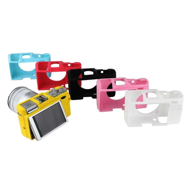 For FujiFilm Fuji XA2 XA1 XM1  Soft Silicone Rubber Armor Skin Case Bag Camera Protector Body Cover Camera Bag Accessories