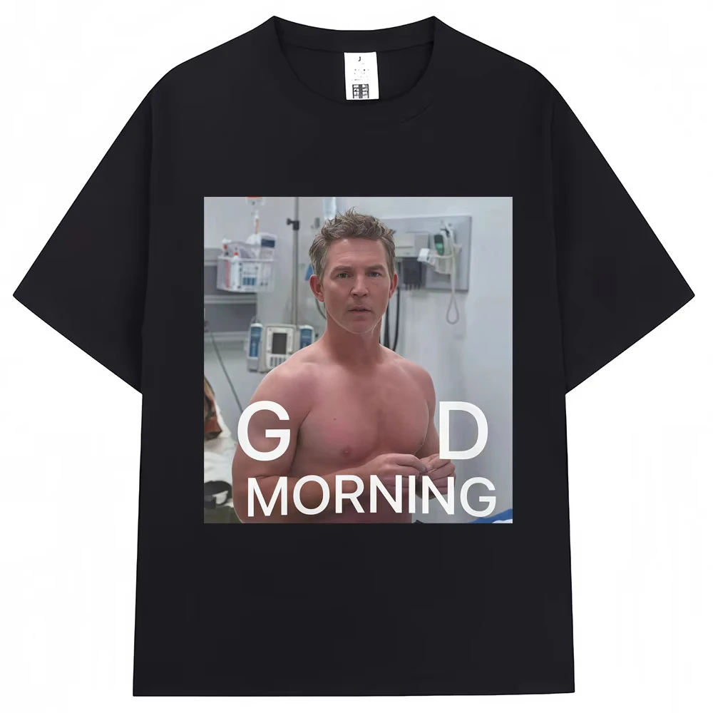 Funny Dr. Jack Abbot Good Morning Meme T Shirt  Women Fashion Vintage Oversized T Shirts  Casual Summer T-shirts