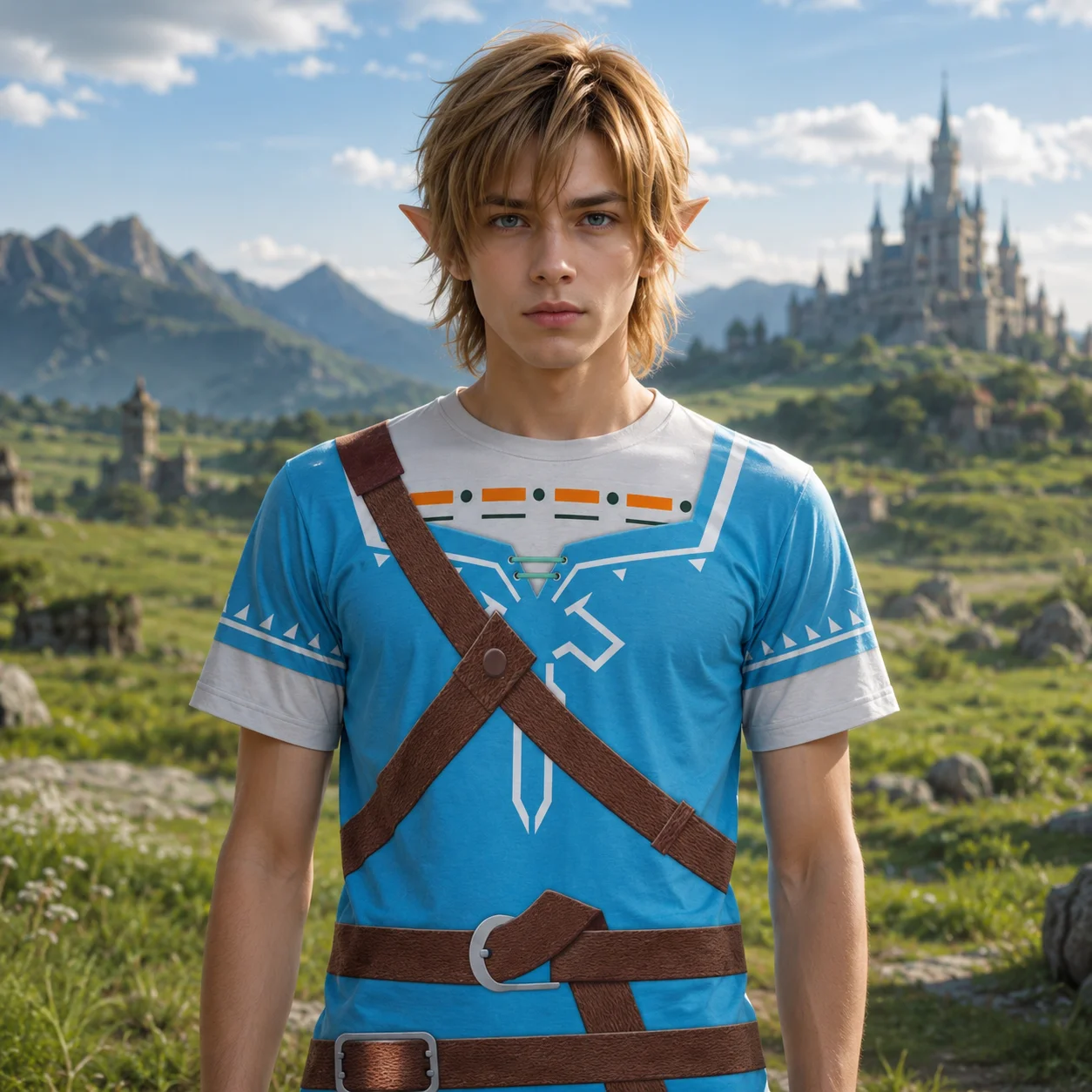 Herren T-Shirt Damen T-Shirt Jungen Mädchen Top Erwachsene Kinder Eltern-Kind Schnell trocknende Kinder-T-Shirts Zelda Cosplay Atmungsaktive Sportbekleidung T-Shirt