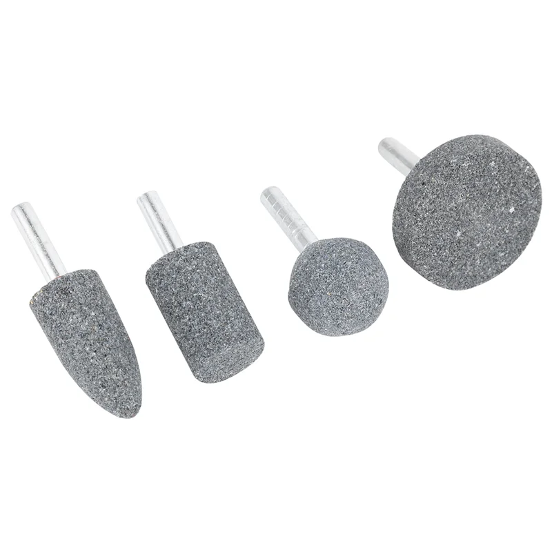 Abrasivo Roda Polimento Head Bit Set, Moagem Pontos De Pedra, 1,4 "Shank, Moagem Pedras, 7Pcs