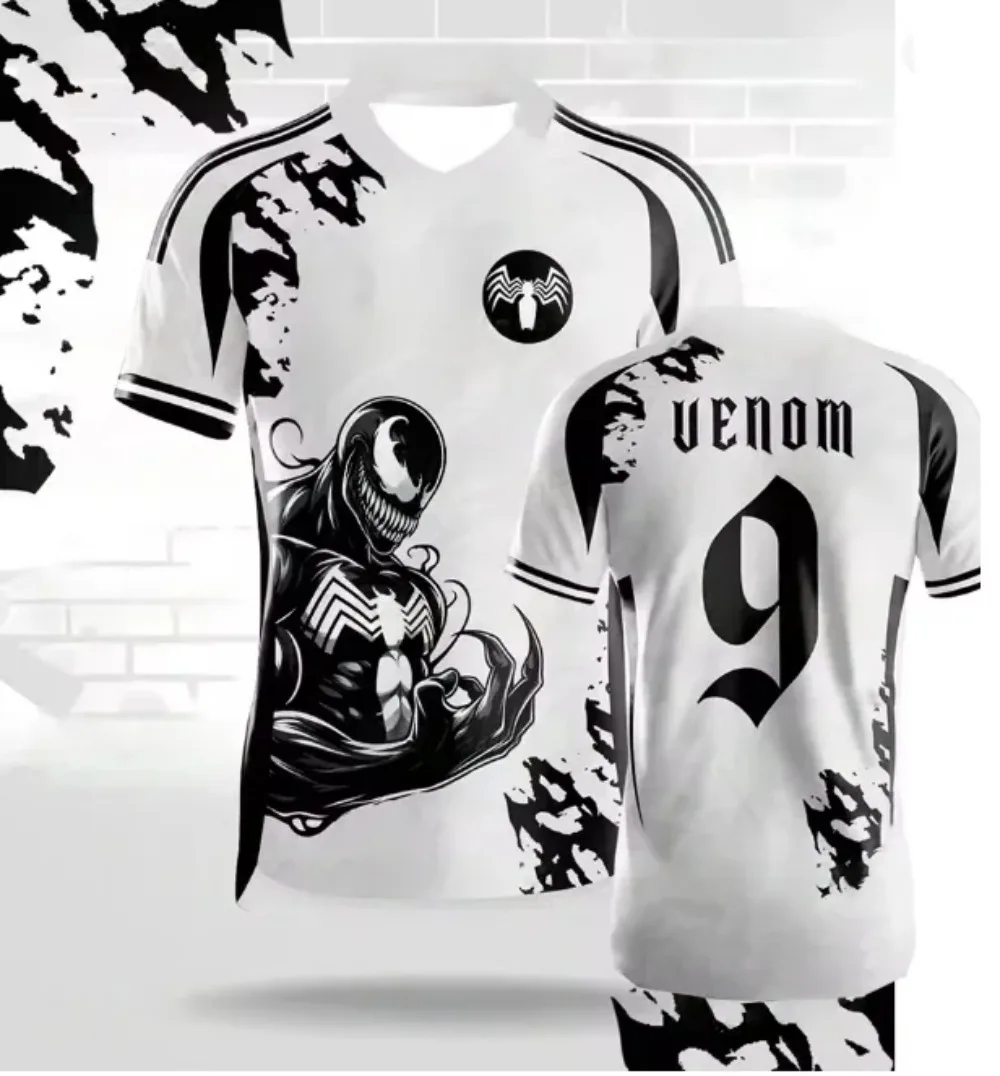 

Новое поступление 2024 года, летняя футбольная майка Venom Special Venom с дизайном номера 9, футбольные футболки для взрослых