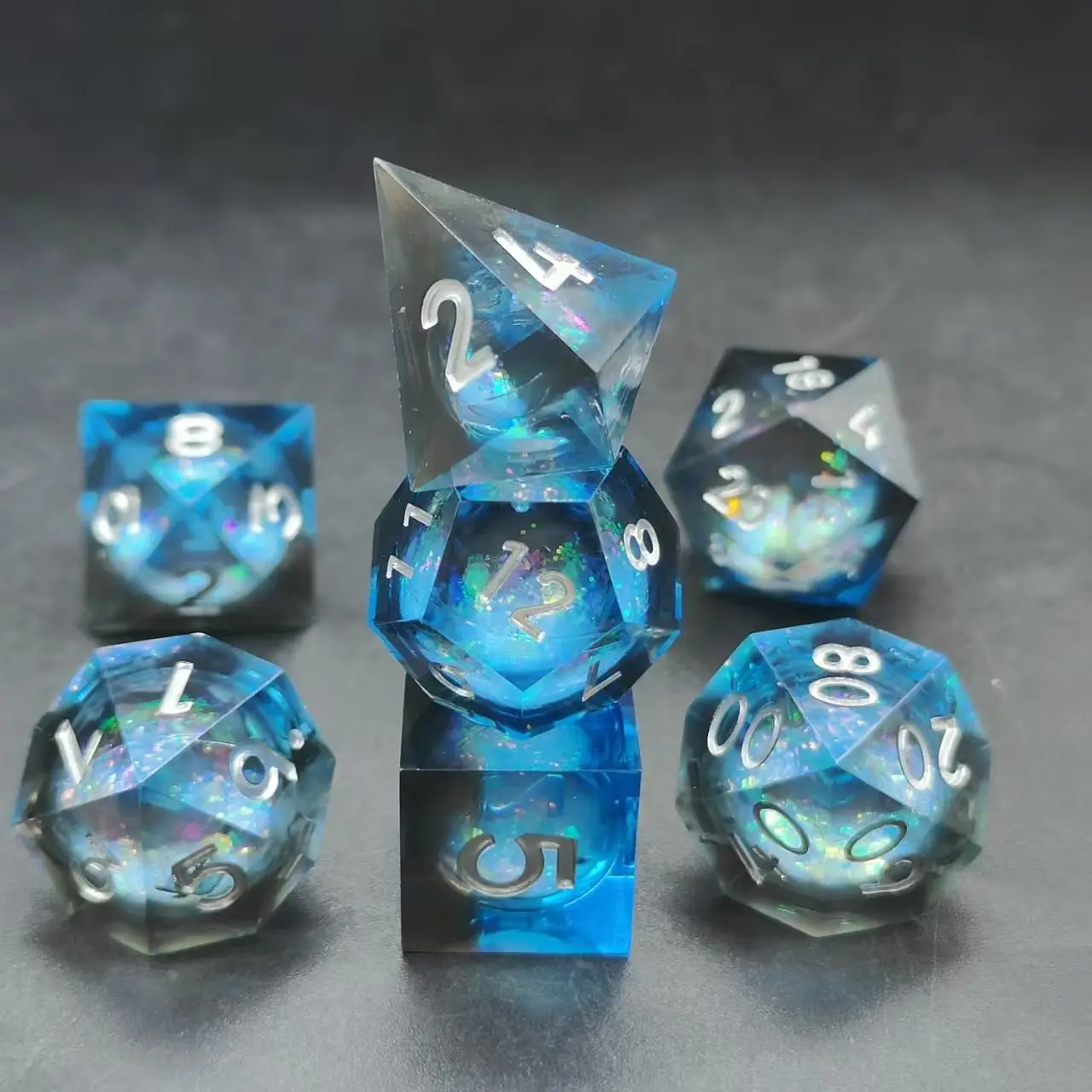 

Liquid Core Dice Resin Cube For Dungeons and Dragons RPG Dice Role Playing games Polyhedral DND Game Dices Resin D&D Dices