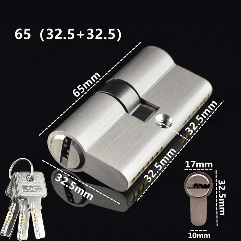 

6 шт. твердый латунный врезной дверной замок, цилиндр 65 мм, большой тыквенный двойной открытый дверной замок, сердечник замка, галловые запасные части + ключи (тайличный ключ)
