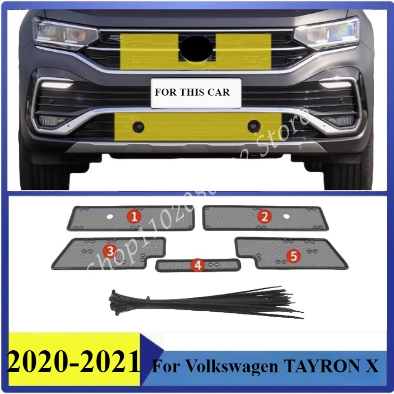 

Insect-proof Air Inlet Protect Cover Airin Insert Net Vent Racing Grill For Volkswagen TAYRON X 2020-2021 Filter