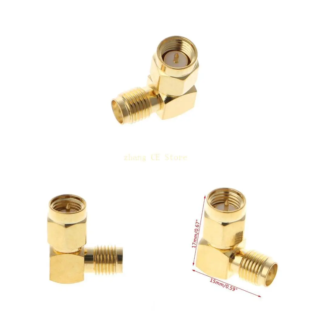 

M5TD SMA Male To SMA Female 90 Degrees RF Coaxial Connector Adapter