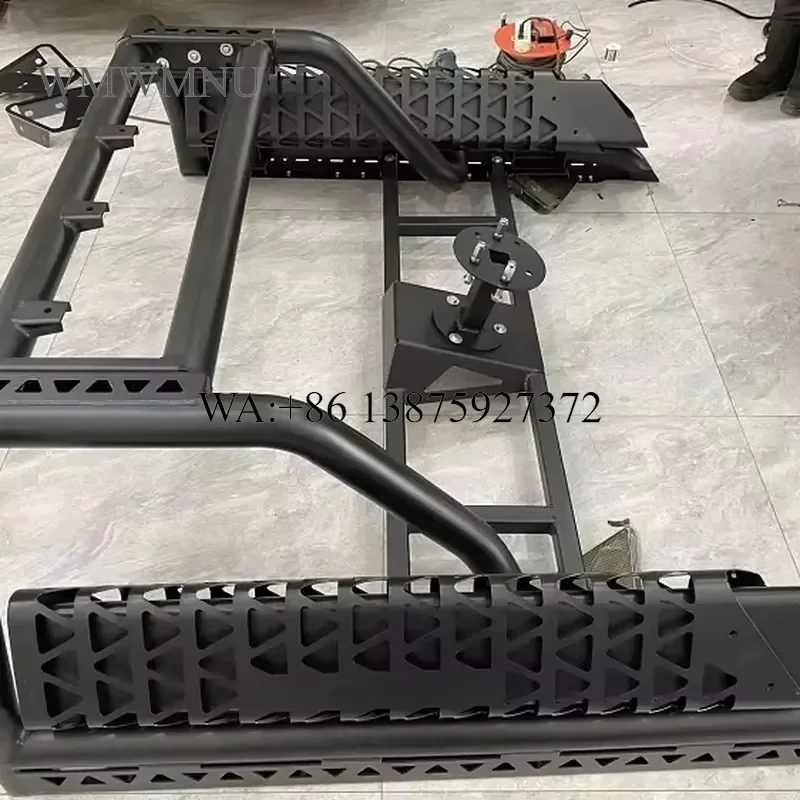 Wmwmnu High Quality Steel Vehicle Mounted Gantry for Vipera 4500 5500 Pickup Truck Front Rear Bumper Black Retrofit Upgrade