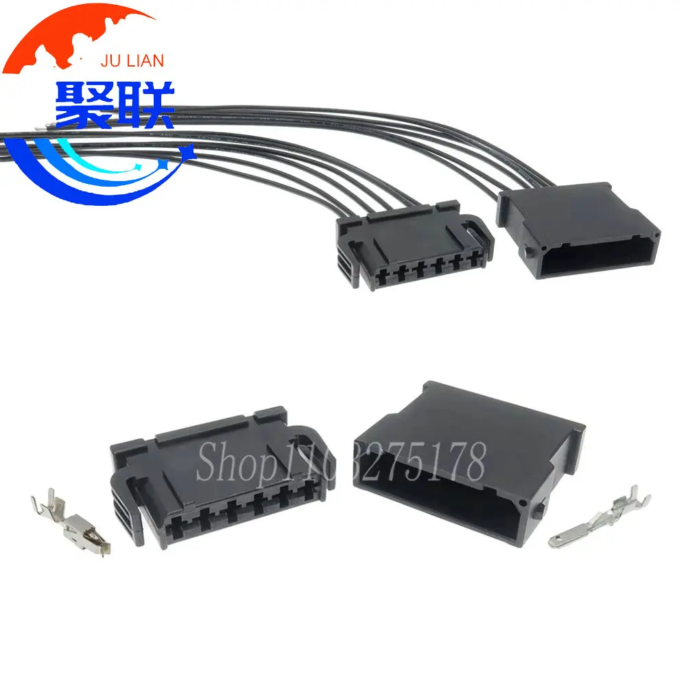 1 Set 6 Pin 893971636 893971996 Car Taillight Cable Socket for VW Passat B5 893 971 636 Auto Parts 893 971 996