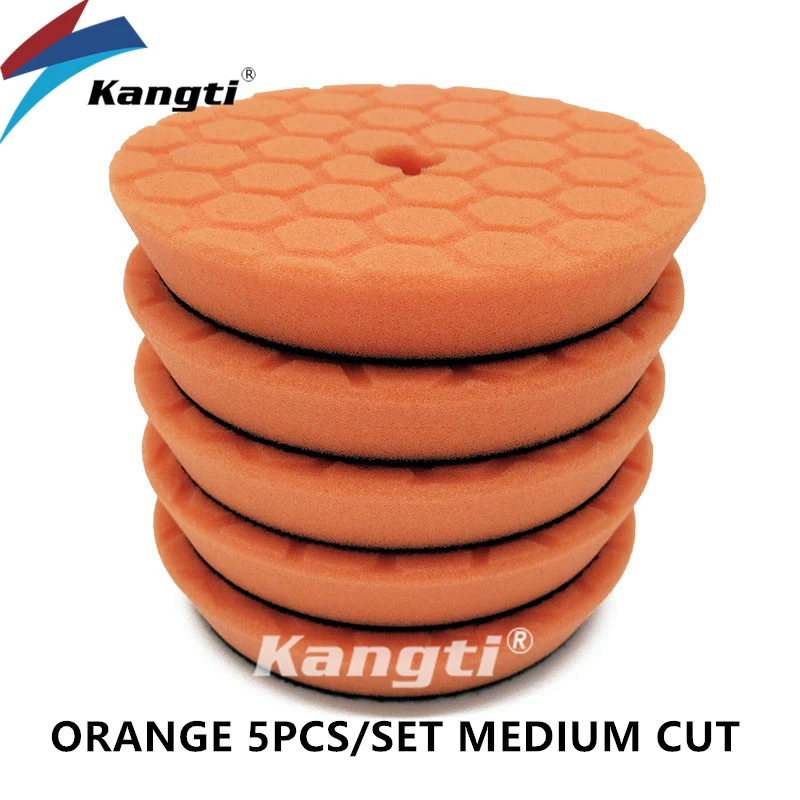 5 (125mm)/6 (150mm) Inch Auto Waxen Buffing Pad Duitsland Schuim Polijstschijf Auto Care Reparatie Tools Wax Pads voor Auto Detaillering