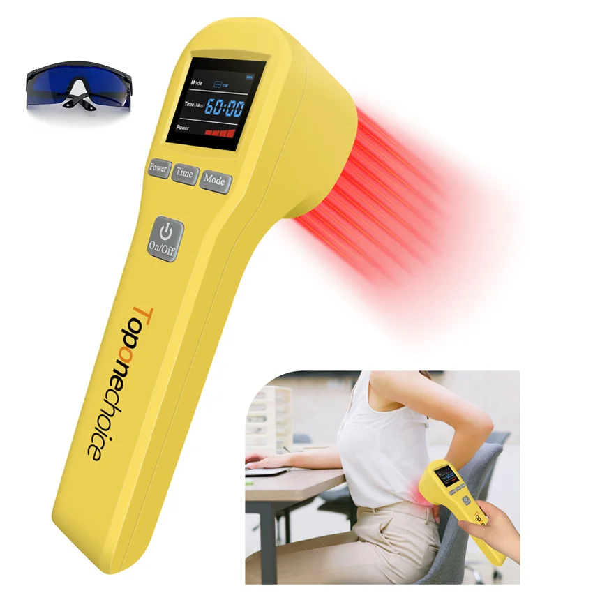 16x650nm 4x808nm Cold Laser Red & Infrared Light Therapy Device for Pain Relief Physiotherapy Equipment for Humans Animals