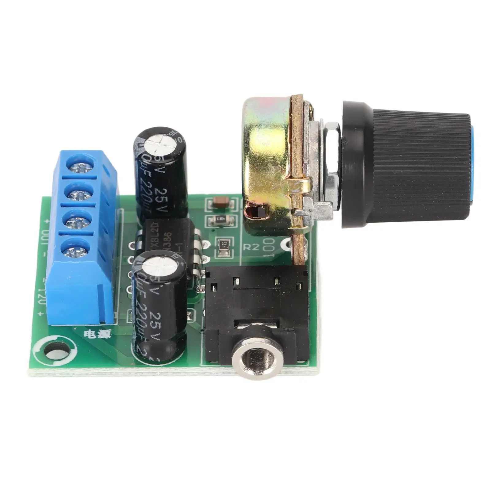 LM386 Mini Power Amplifier Board 2MA Quiescent Current, 10A Load, DC 3V-12V for recorders and Audio Projects