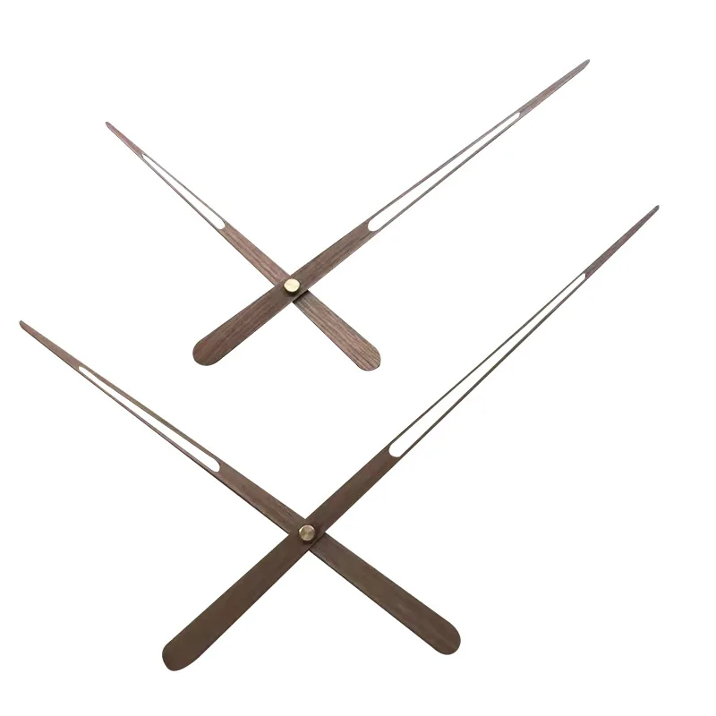 Solid Wood Wall Clock Pointer Walnut Modern Style Handle Wall Clock needles Watch Accessories Clocks Spare Parts Wanduhr