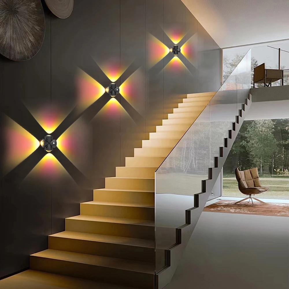 Smart Sensing LED Night Light with Motion Sensor Wall Lamp USB Rechargeable Bedside Night Lamp for Bedroom Hallway Bathroom Deco