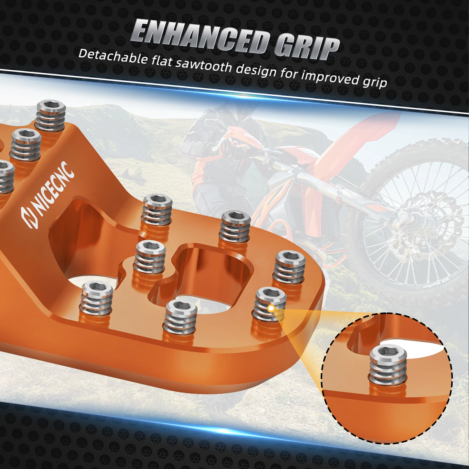 Voor 2012-2023 Ktm 690 Enduro R 690 Smc R Getrapt Rempedaal Tip Pad Voor Ktm 790 890 Avontuur/R 2019 2020 2021 2022 2023