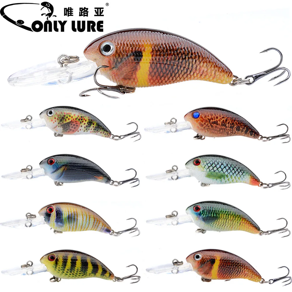 New UV Hot Printing Painted Rock Lure 7.5g/8cm Floating Water Fake Bait Thickened Tongue Mouth G22P