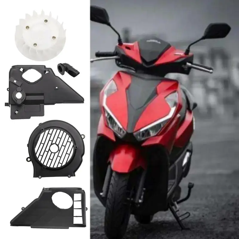 H8WE Motorcycle Air Engine Complete Cooling Fan Shroud Assembly for GY6 125 150cc