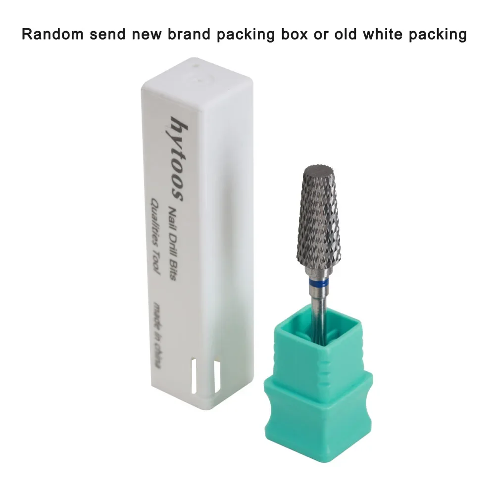 مثقاب مسمار من الكربيد المدبب من HYTOOS ، بتات مقاومة للأتربة ، قاطع مانيكير كهربائي ، ملحقات الأظافر ، جل إزالة