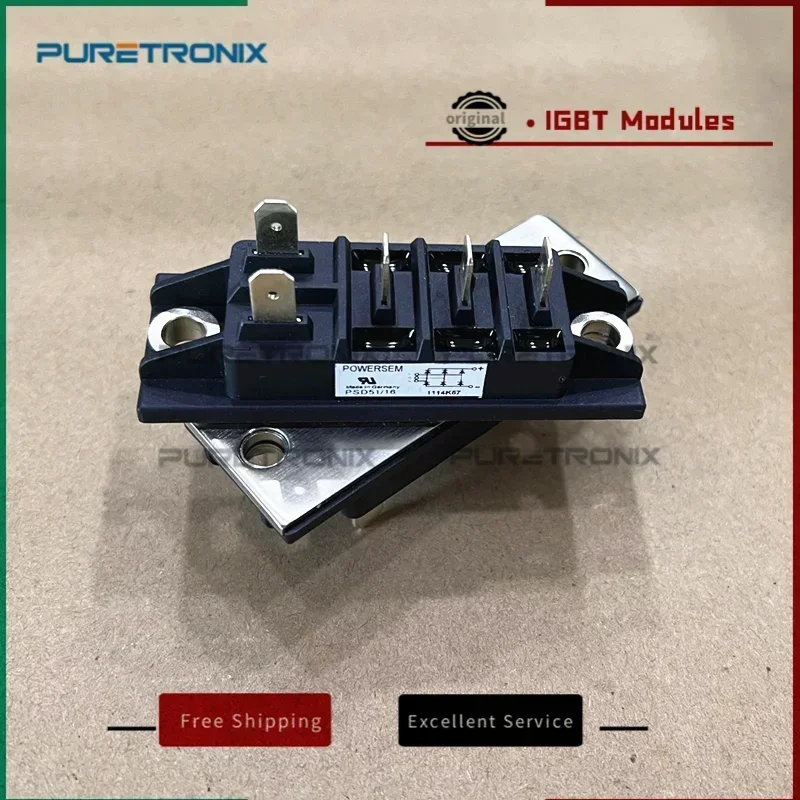 PSD51/16 PSD51-16 Новый оригинальный трехфазный мостовой выпрямитель, PSD51 16 Urmax: 1600 В, If: 85 А, Ifsm: 750 А Lifecycle