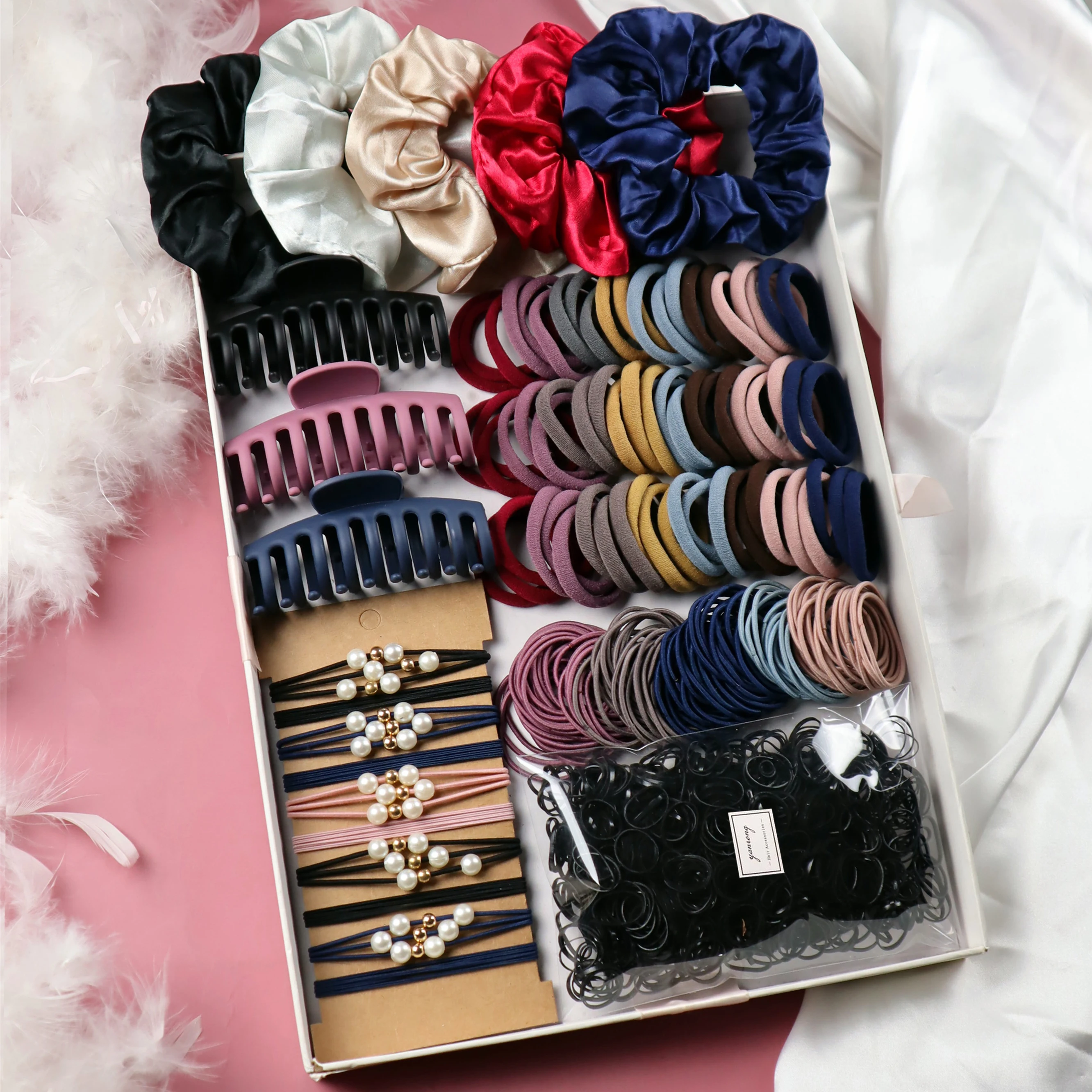 

Daily Commuting Hair Accessories Set For Women Girls Hair Claw,Hair Ties,Hair Scrunchies Rubber Band For Hair