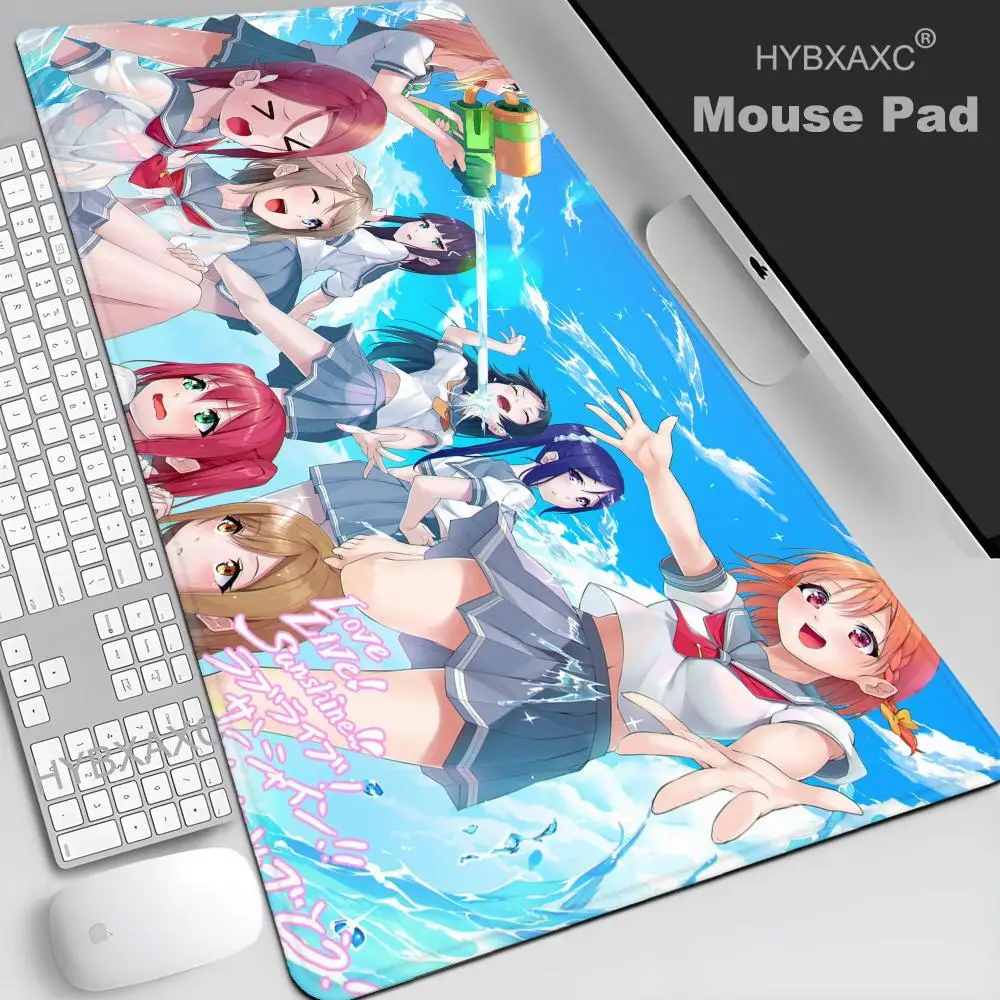 Love Live! Sunshine!! Anime Mousepad Large Gaming Mouse Pad LockEdge Thickened Computer Accessory Keyboard Table Desk Mat