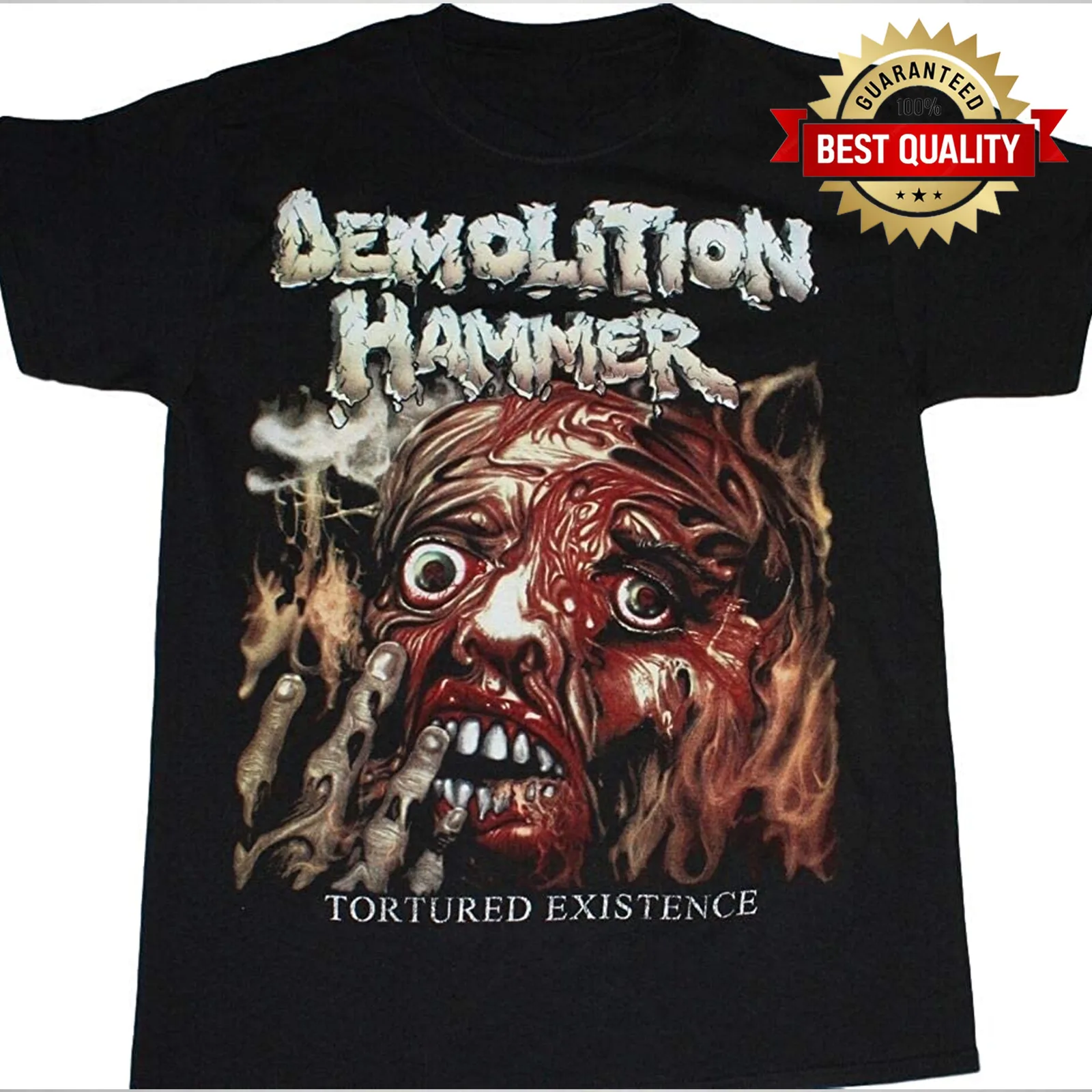

RETRO Demolition Hammer album T-shirt Black All Sizes S to 5Xl