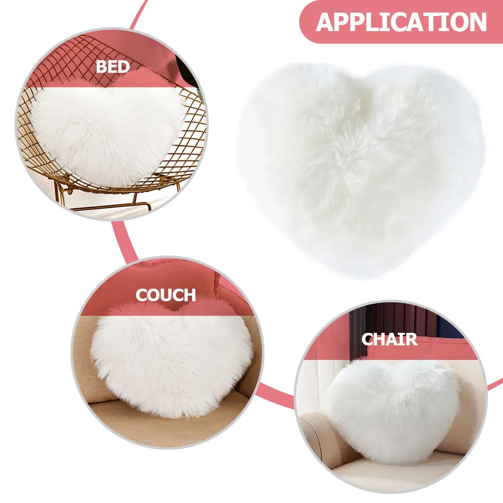 

Heart-shaped Decorative Pillows for Valentines Day Throw Cushion