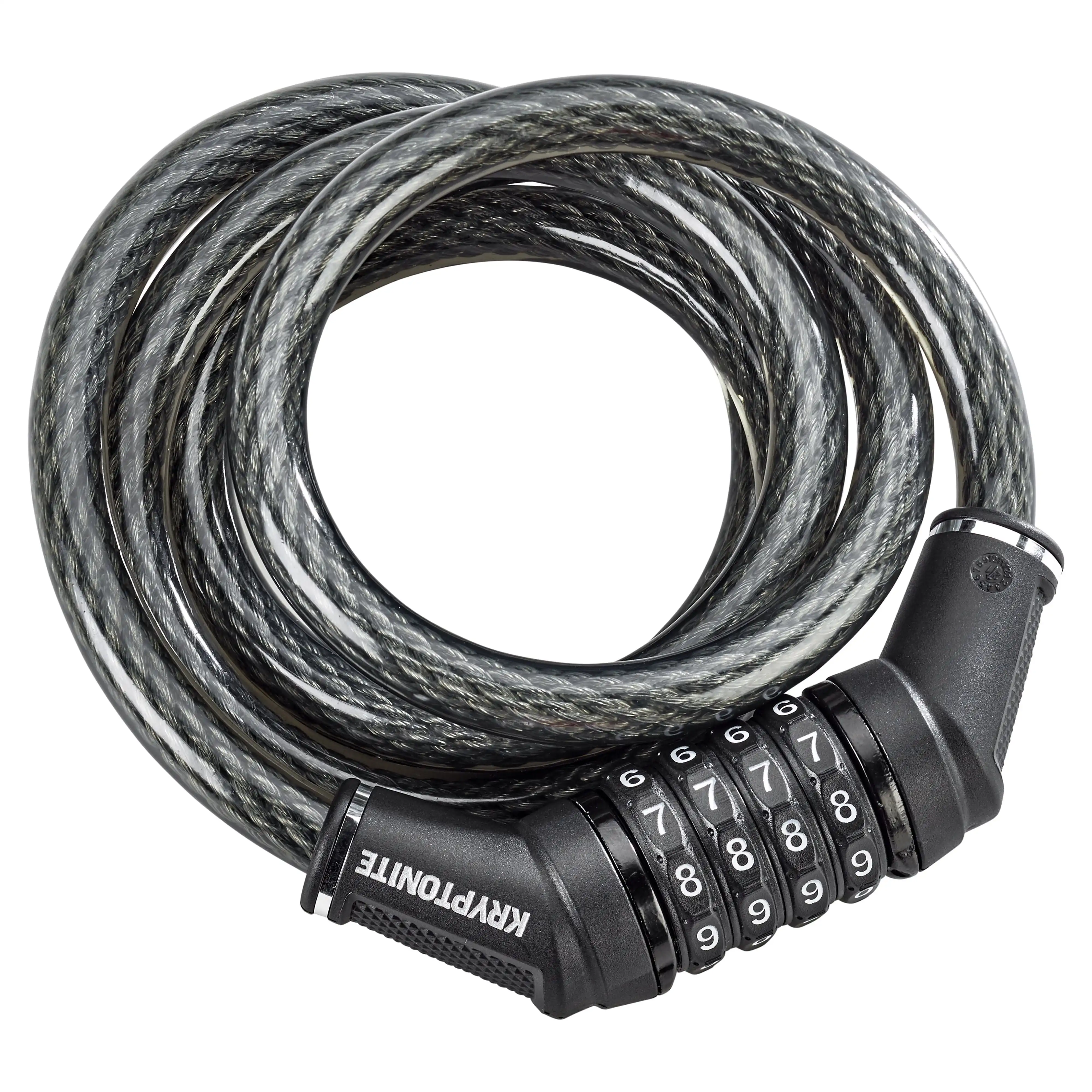 Resettable 12mm Combo Cable Bicycle Lock
