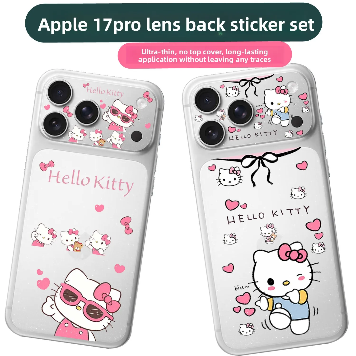 Film Hydrogel Mince à Motif Chat Mignon Sanrio pour iPhone 17 Pro Max, Protection d'Écran Souple en TPU (Non en Verre)