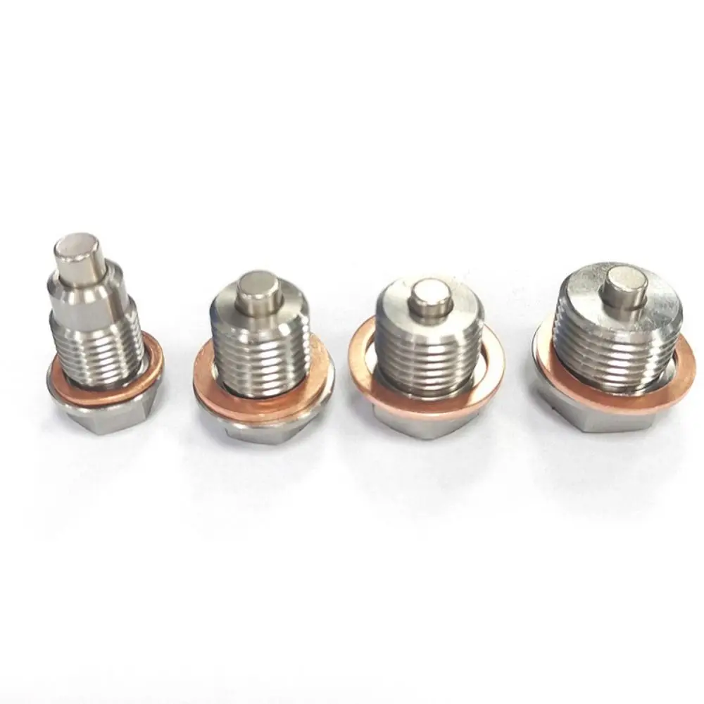 M12 M16 M18 M20 Oil Drain Plug Magnetic Stainless Steel Sump Drain Nut Bolt with Neodymium Magnet with Copper Gasket