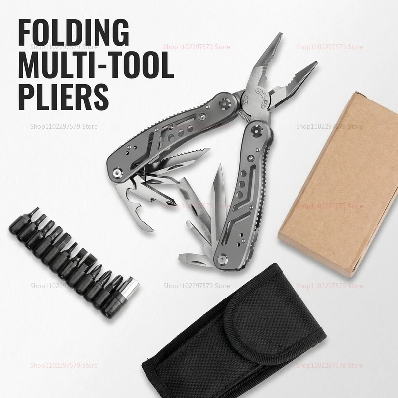 

Multi-Tool Pocket Knife Pliers Folding Mini Portable Outdoor Tactical Survival Rescue Repair Tool for Camping Hiking Emergency
