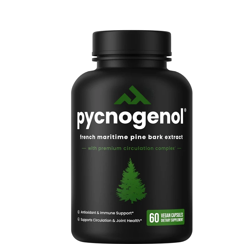 Pycnogenol French Ocean Pine Peel Extract | Black Pepper Extract | Vegetarian, Non GMO | 60 Capsules