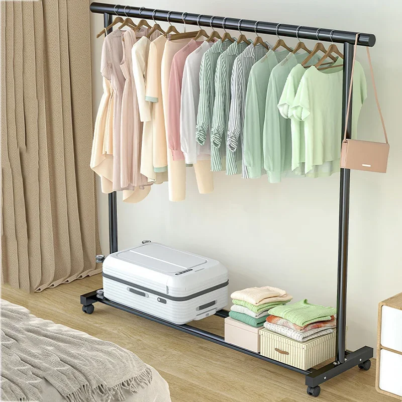 Slaapkamer Bibliotheek Kleding Rack Hanger Nordic Moderne Kleding Rack Staande Moveis Para Casa Opslag Planken Rekken LQQ35XP