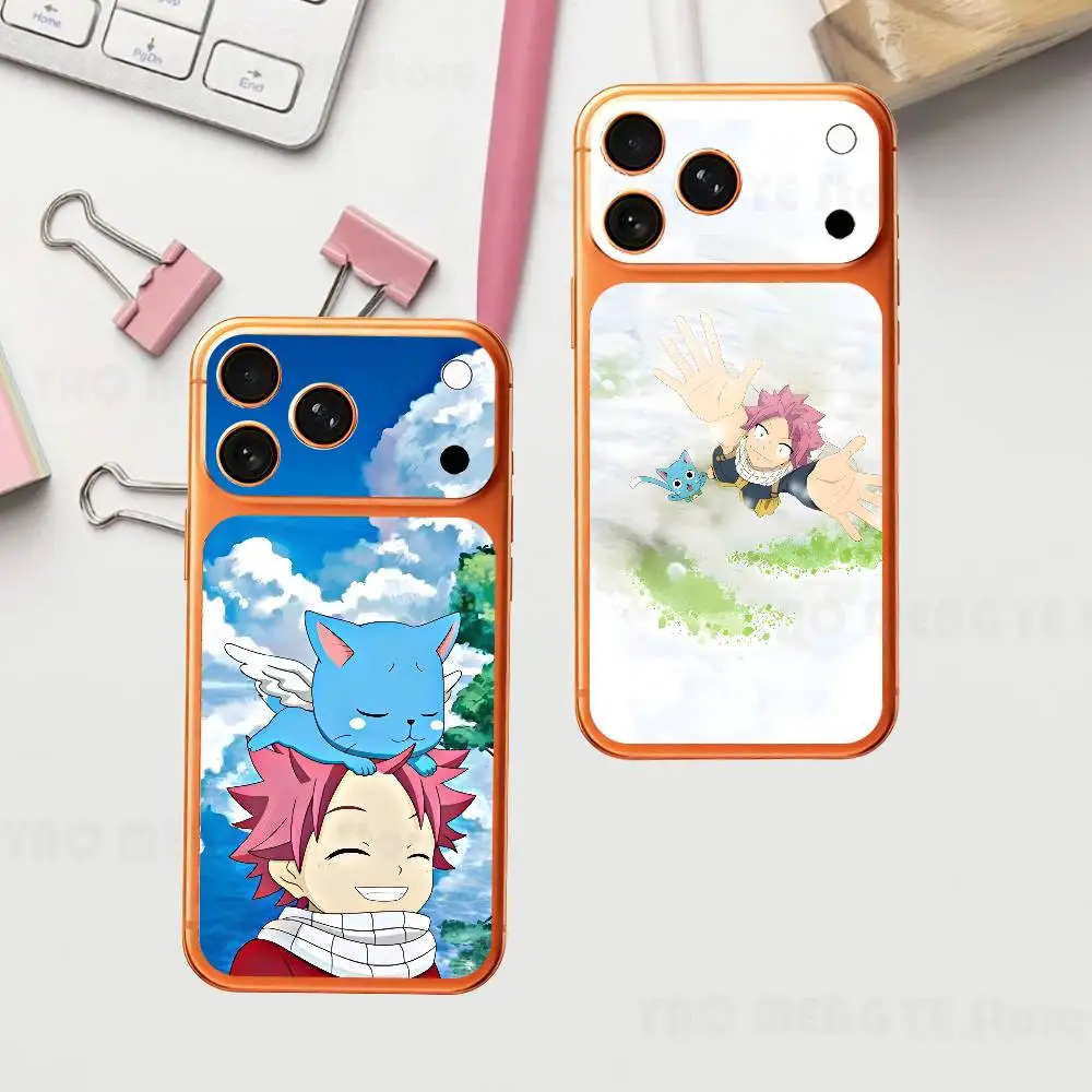 

Fairy T-Tail Anime Natsu Dragneel For Iphone 17 Pro ProMax Back Protective Decorative Sticker Back Cover
