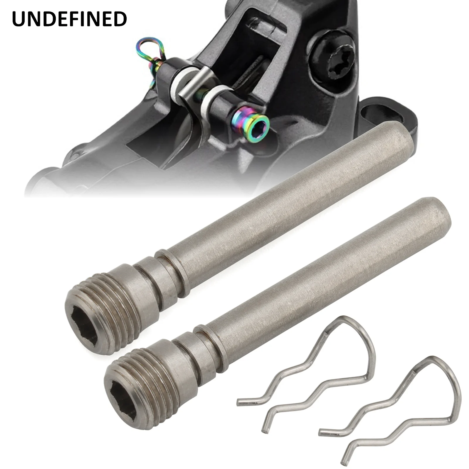 2PCS Motorcycle Front Brake Pad Pins Kit For Harley Touring Electra Glide Road King Street Glide  2008-2023