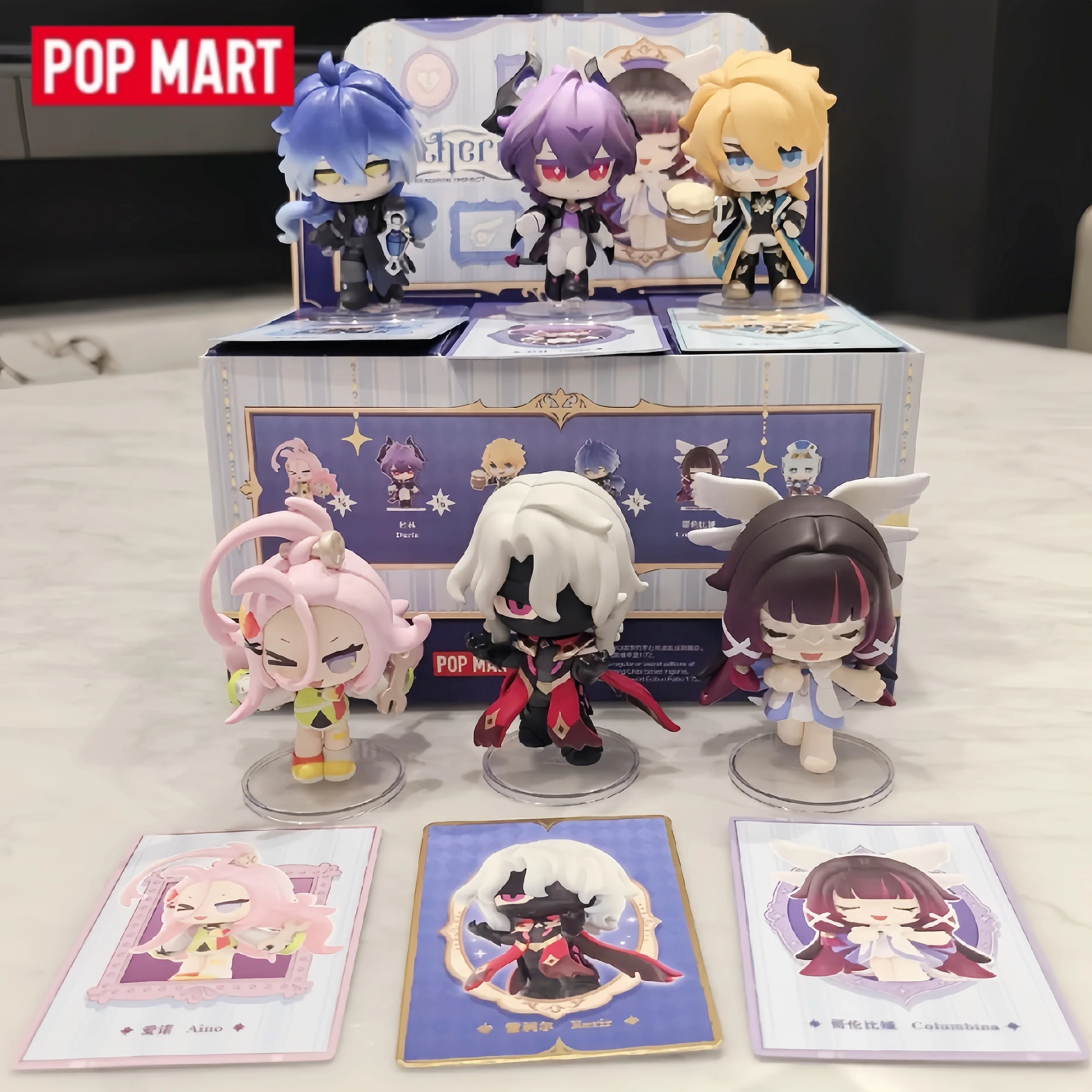 

Popmart Genshin Impact Новогодний сбор Q версия серии слепая коробка игрушки Kawaii аниме фигурка-сюрприз Mystery Box подарок