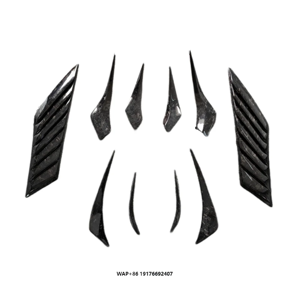 

EB Style Carbon Fiber Forged Pattern with Front Spoiler Rear Bumper Lip Fender Vent and Side Skirt Body Kit forBMW I8